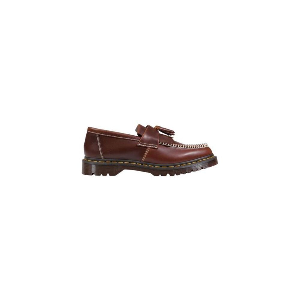Dr. Martens Brown Leather Slip-On Men's Loafers
